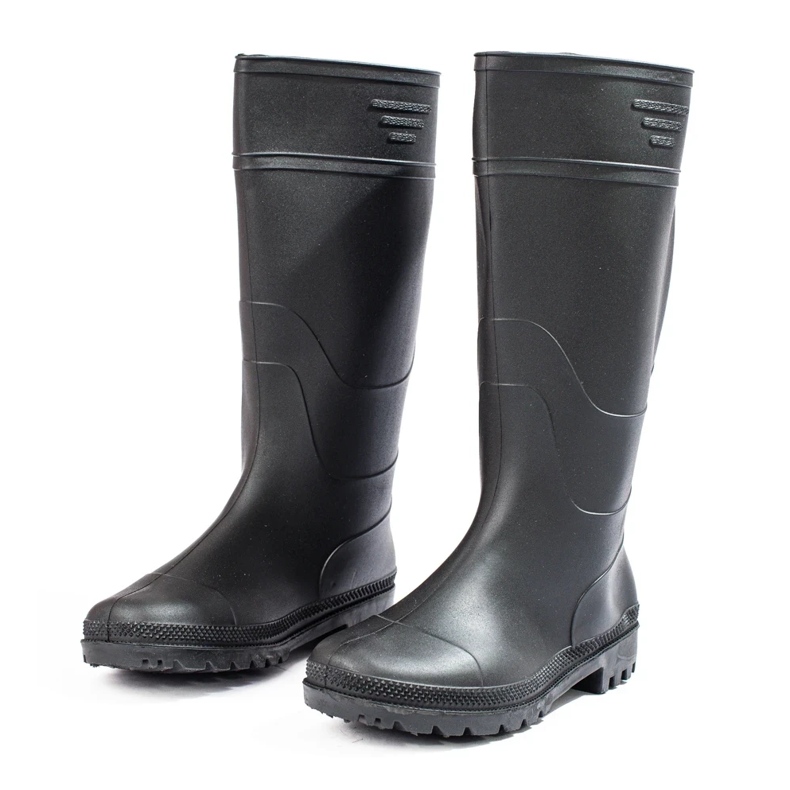 Kalosze męskie z wysoką cholewką czarne 2