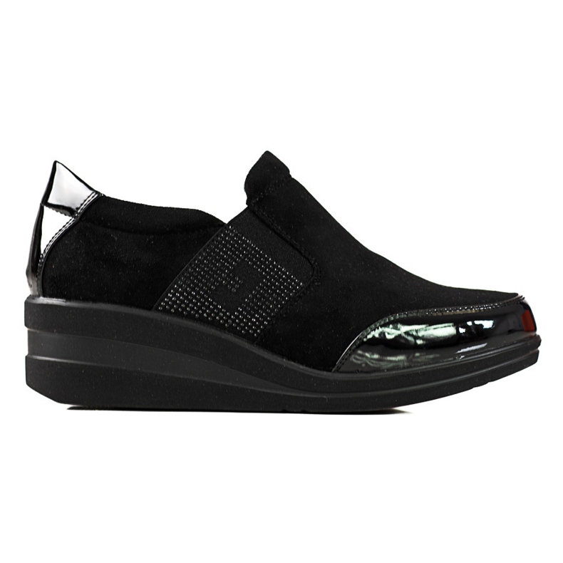Botki slip on damskie Sergio Leone czarne 1