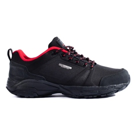 Buty trekkingowe damskie DK czarno czerwone czarne 2