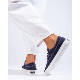 Trampki damskie Big Star KK274018 niebieskie 4
