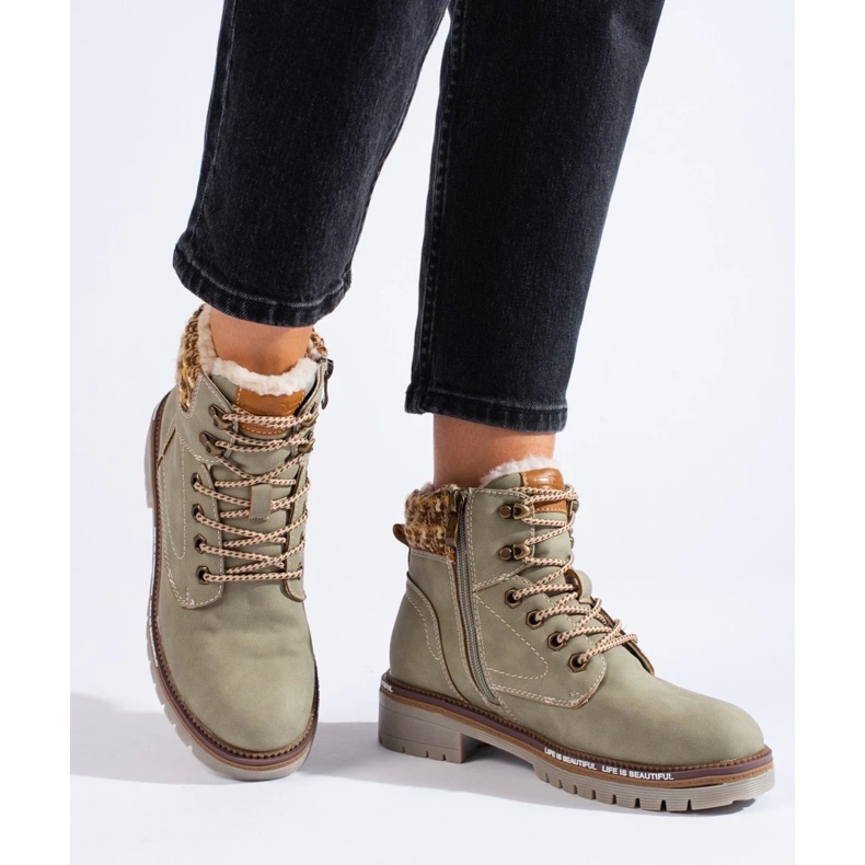 Szare trapery damskie 2