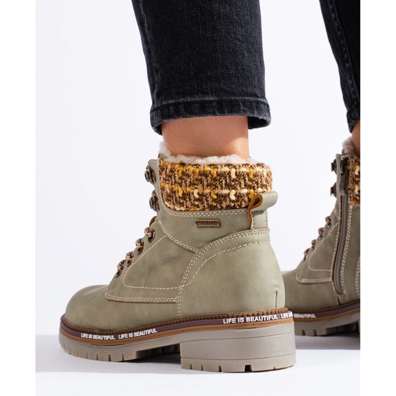 Szare trapery damskie 1