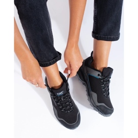 Buty trekkingowe damskie DK Waterproof szare czarne 2