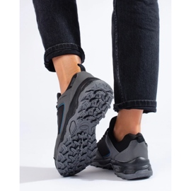 Buty trekkingowe damskie DK Waterproof szare czarne 4