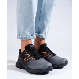 Buty trekkingowe damskie DK Softshell czarno szare czarne 3