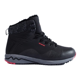 DK Wysokie buty trekkingowe damskie z ociepleniem czarne 3