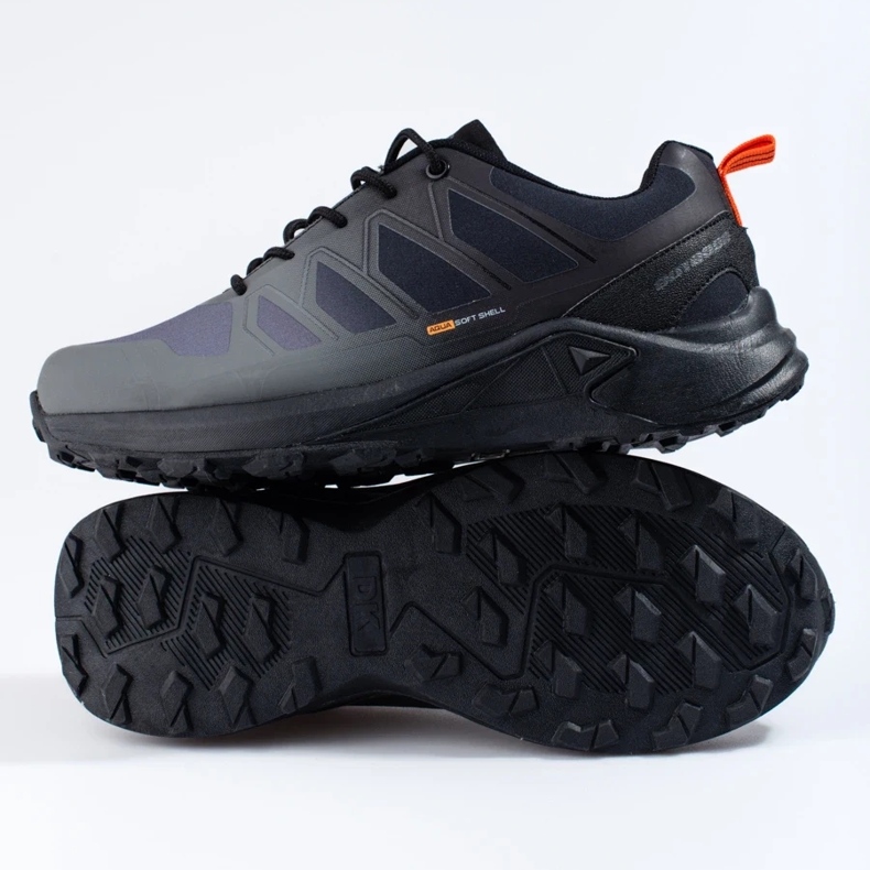 Szare buty trekkingowe męskie DK Softshell 1