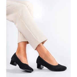 W. Potocki Ażurowe czółenka damskie czarne Potocki 2