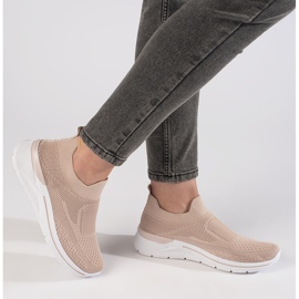 Buty damskie do fitnessu pudrowe różowe 4