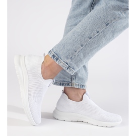 Wsuwane buty sportowe białe 2