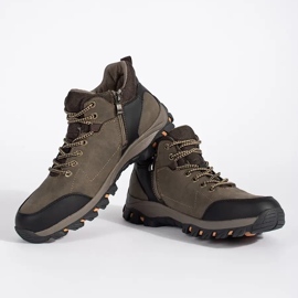 Brązowe męskie buty trekkingowe 3