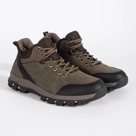 Brązowe męskie buty trekkingowe 1