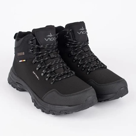 Vico Czarne wysokie trekkingowe buty męskie 1