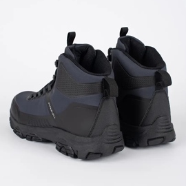 Vico Granatowe buty zimowe męskie wiązane niebieskie 4