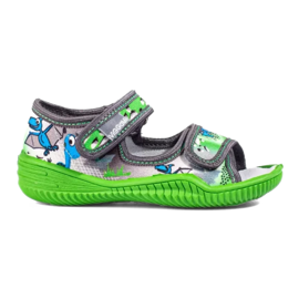 Kapcie dla chłopca Viggami zielone 2