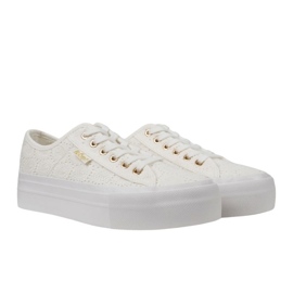 Buty Trampki Lee Cooper LCW-25-31-3438LA koronkowe białe 1