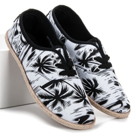 Mckeylor Wiązane trampki BLACK&WHITE białe czarne 1