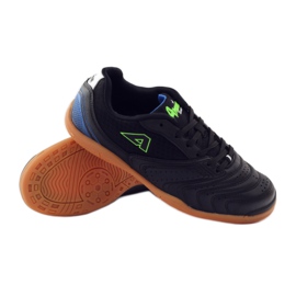 American Club ADI buty męskie sportowe halówki American 160709 czarne niebieskie zielone 3