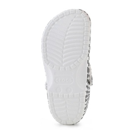 Klapki Crocs Classic warped checker clog 211007-103 w kratkę białe 6