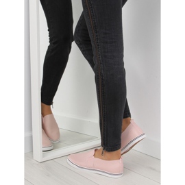 Trampki slip-on licowe różowe xl08p Pink 1