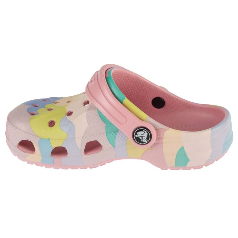 Klapki Crocs Baya Seasonal Printed Clog 209728-606 różowe 1
