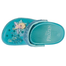 Klapki Crocs Classic Frozen Elsa Clog 210235-90H niebieskie 2