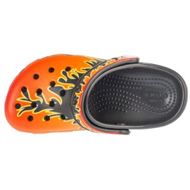 Klapki Crocs Classic Flames Clog  210993-0C4 pomarańczowe 2