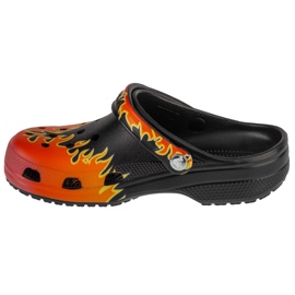 Klapki Crocs Classic Flames Clog 211004-0C4 pomarańczowe 1