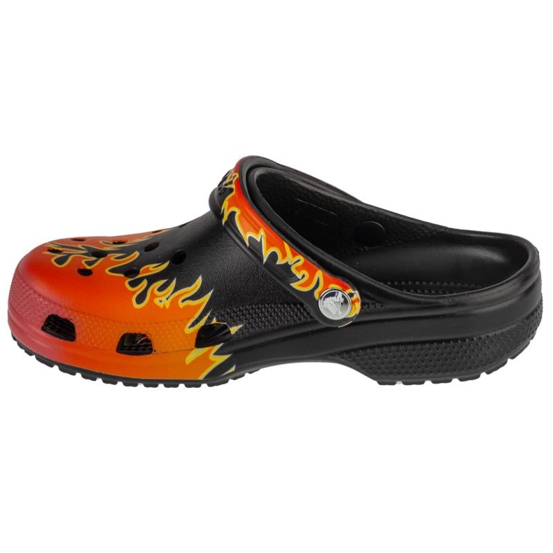 Klapki Crocs Classic Flames Clog 211004-0C4 pomarańczowe 1