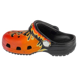 Klapki Crocs Classic Flame Clogs Kids T 211214-0C4 pomarańczowe 1