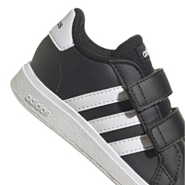 Buty adidas Grand Court 2.0 Hook and Loop GW6523 czarne 4