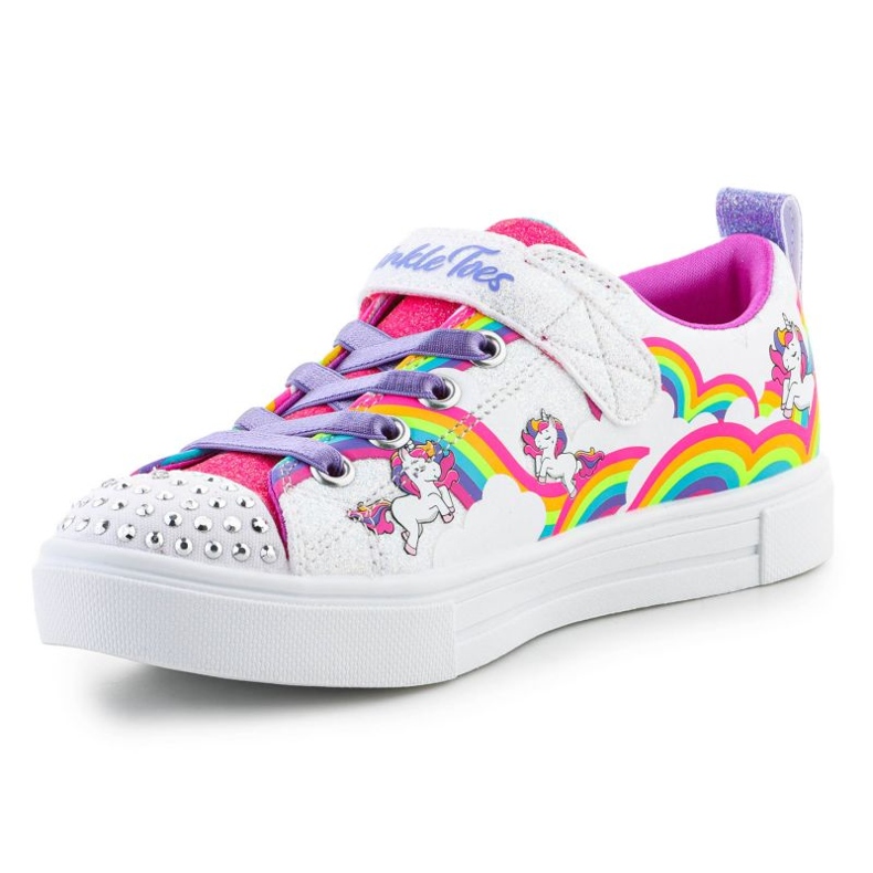 Buty Skechers Twinkle Toes S Lights Twinkle Sparks Jumpin Clouds 314809L-WMLT białe 2