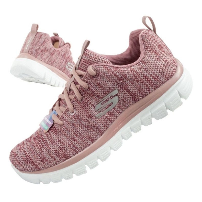 Buty Skechers Graceful Twisted Fortune 12614/MVE różowe 1