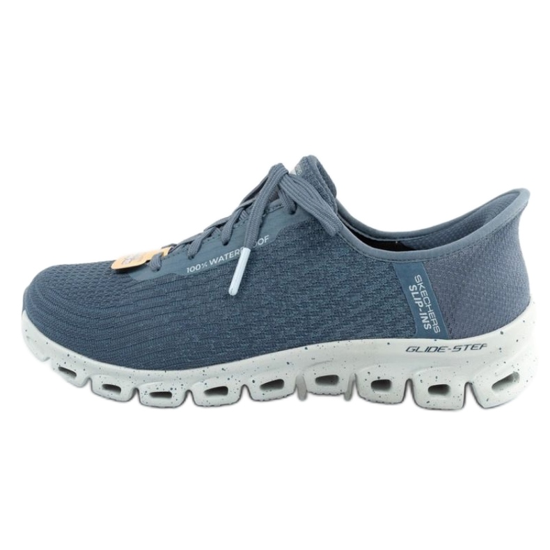 Buty Skechers Glide-Step 104571/SLT z membraną niebieskie 4