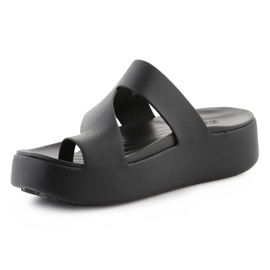 Japonki Crocs Getaway Platform Toe Loop 210834-001 czarne 3