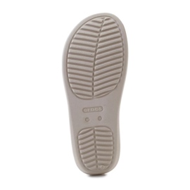 Japonki Crocs Getaway Platform Toe Loop 210834-0LH beżowy 6