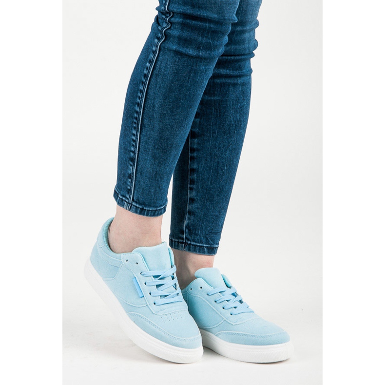 Tenisówki Na Platformie niebieskie 1