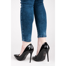 Seastar Seksowne lakierowane szpilki czarne 2