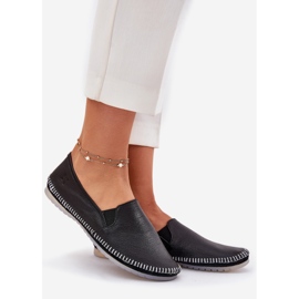 Skórzane Baleriny Maciejka T3512-71 Czarne 1