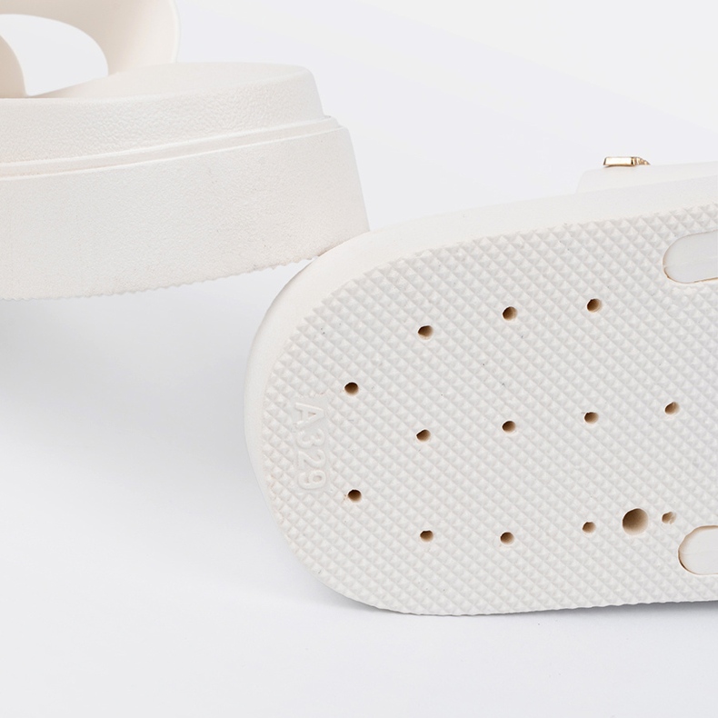 Seastar Klapki damskie białe na platformie 1