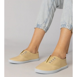 Szare materiałowe tenisówki wsuwane 1