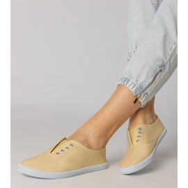 Szare materiałowe tenisówki wsuwane 2