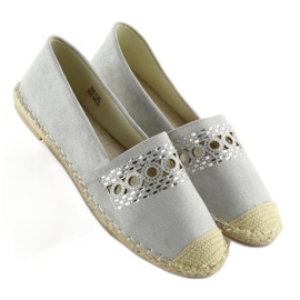 Espadryle damskie szare SK135 Silver 1