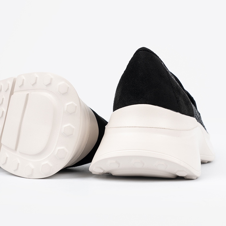 Seastar Czarne półbuty na grubej podeszwie 1