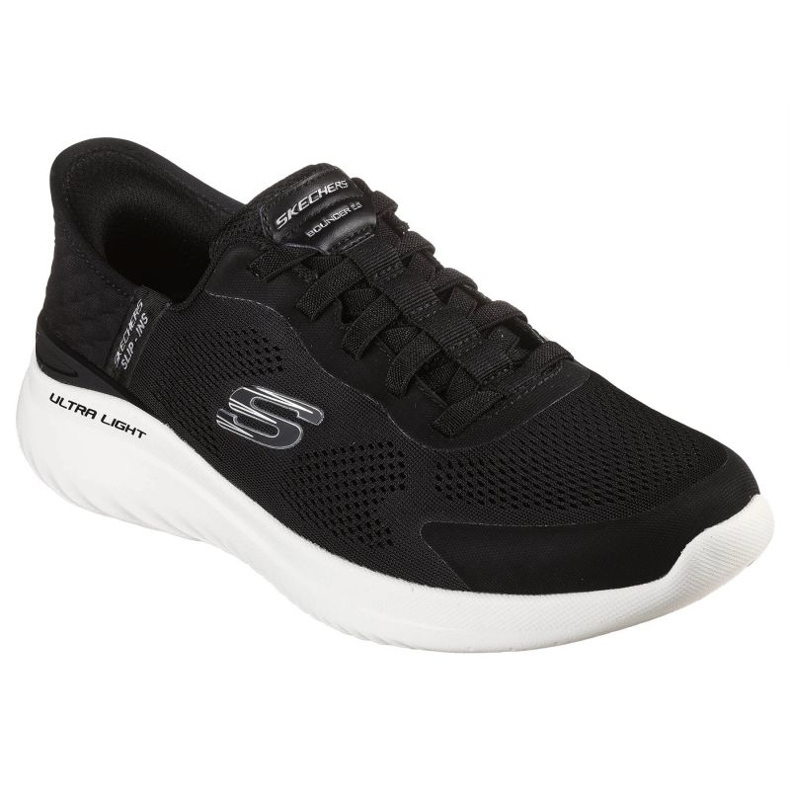 Buty Skechers Slip-ins Bounder 2.0. Emerged 232459-BKW czarne 1