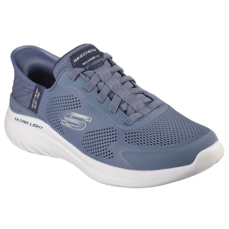 Buty Skechers Slip-ins Bounder 2.0. Emerged 232459-SLT niebieskie 1