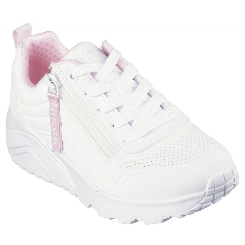 Buty Skechers Uno Lite - Easy Zip 310387L Wht białe 1