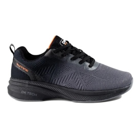 Sportowe buty damskie czarno-szare DK czarne 1