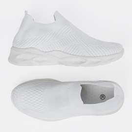 Buty sportowe damskie wsuwane białe 6