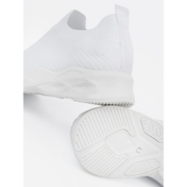 Buty sportowe damskie wsuwane białe 2